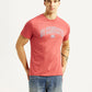 Men's Graphic Print Red Slim Fit T-shirt - Styleshot View