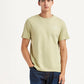 Men's Solid Beige Slim Fit T-shirt - Styleshot View