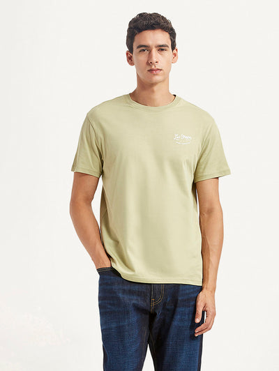 levi's Men's Solid Beige Slim Fit T-shirt-picture-11