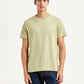 Men's Solid Beige Slim Fit T-shirt - Front View