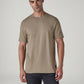 Men's Solid Regular Fit Pique T-Shirt - Front View
