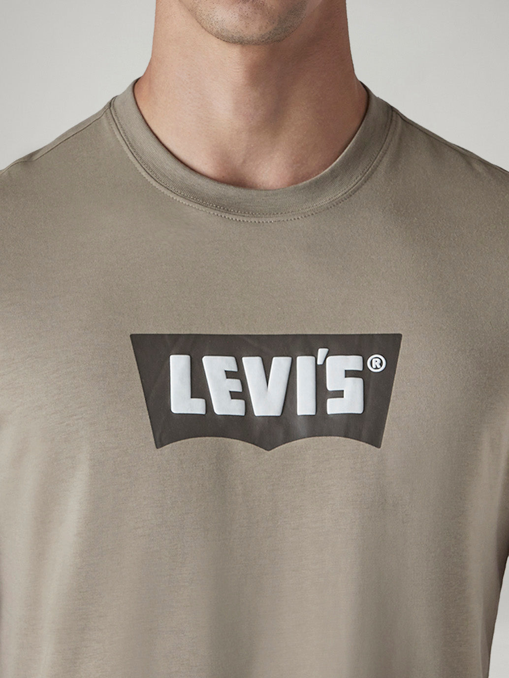 Men's Logo Printed Slim Fit Jersey T-Shirt - Detail View