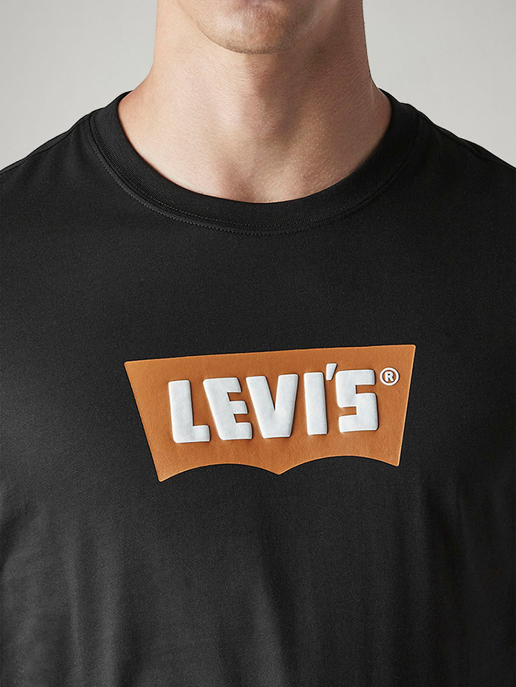Men's Logo Printed Slim Fit Jersey T-Shirt - Detail View