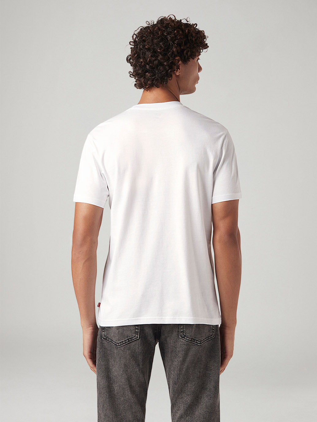 Men's Logo Printed Slim Fit T-Shirt - Back View