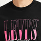 Men's Brand Logo Black Slim Fit T-shirt - Detail View