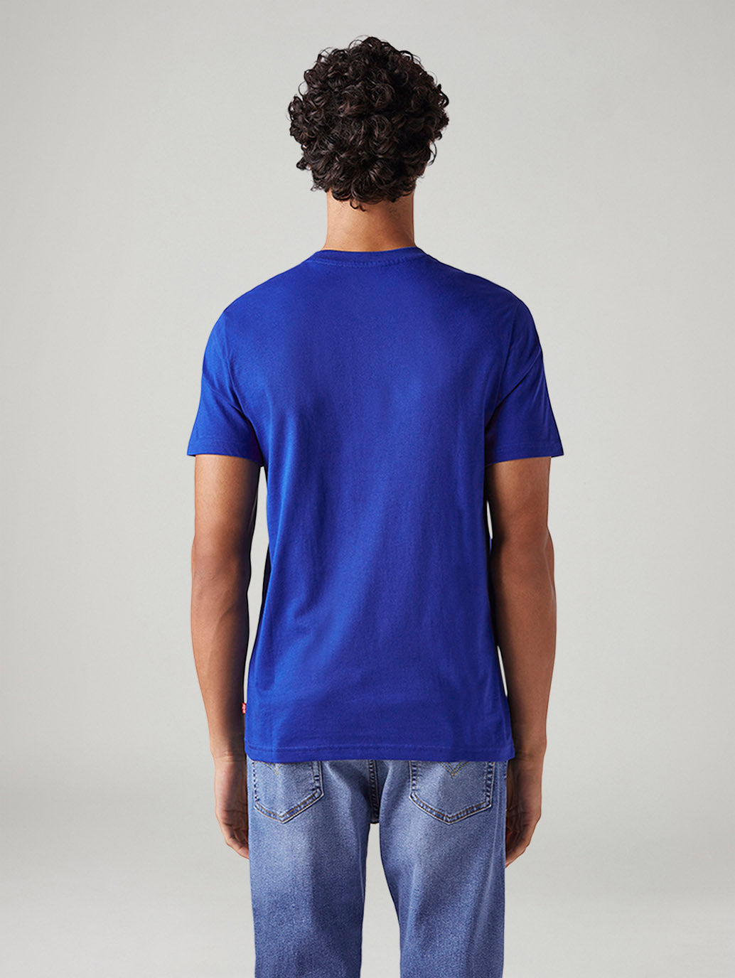 Men's Logo Printed Slim Fit T-Shirt - Back View