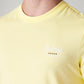 Men's Solid Slim Fit T-Shirt - Detail View