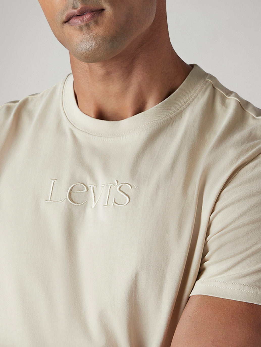 Men's Embroidered Slim Fit Jersey T-Shirt - 20 View