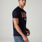 Men's Logo Printed Slim Fit T-Shirt - Side View