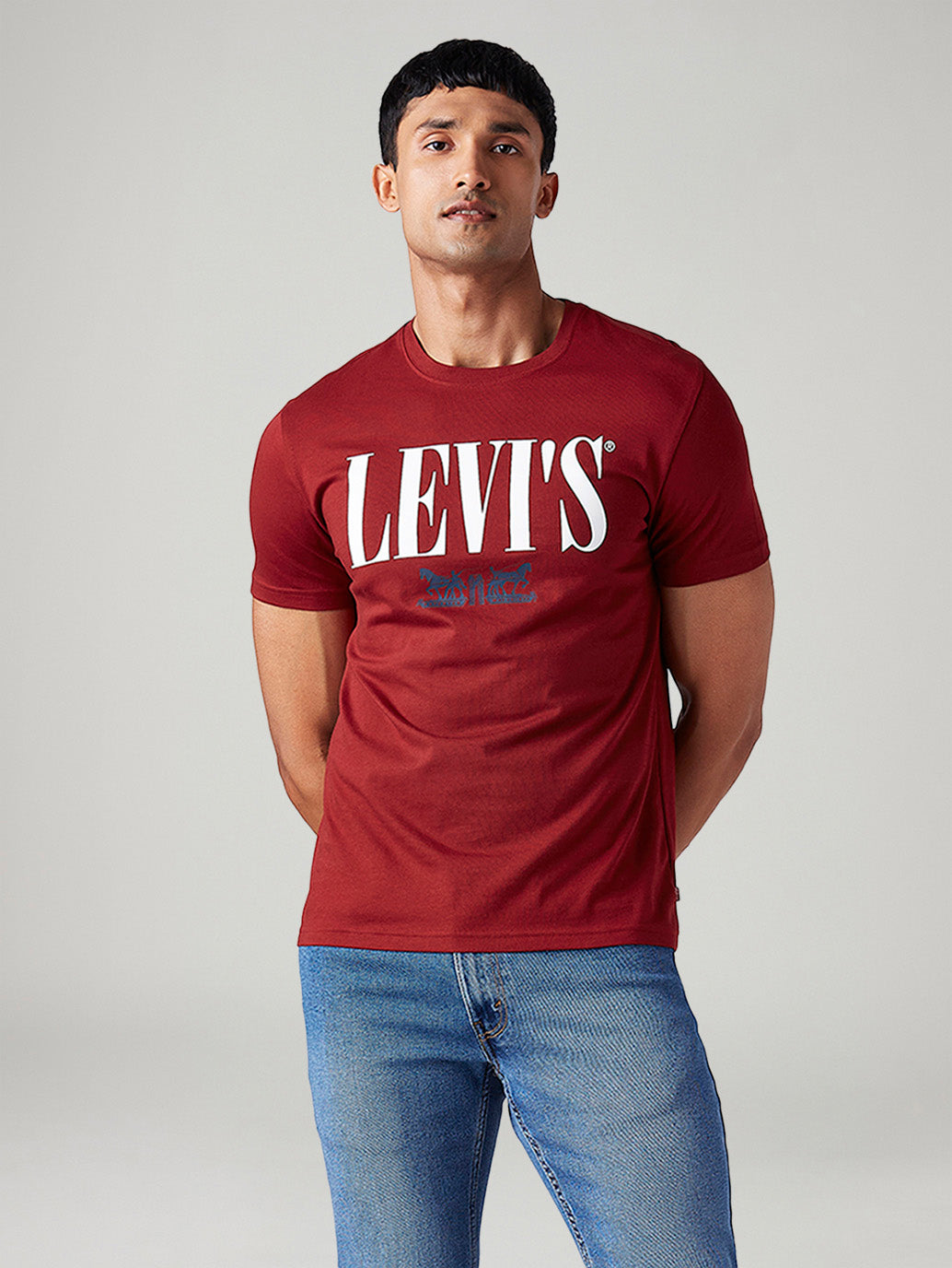Men's Logo Printed Slim Fit T-Shirt