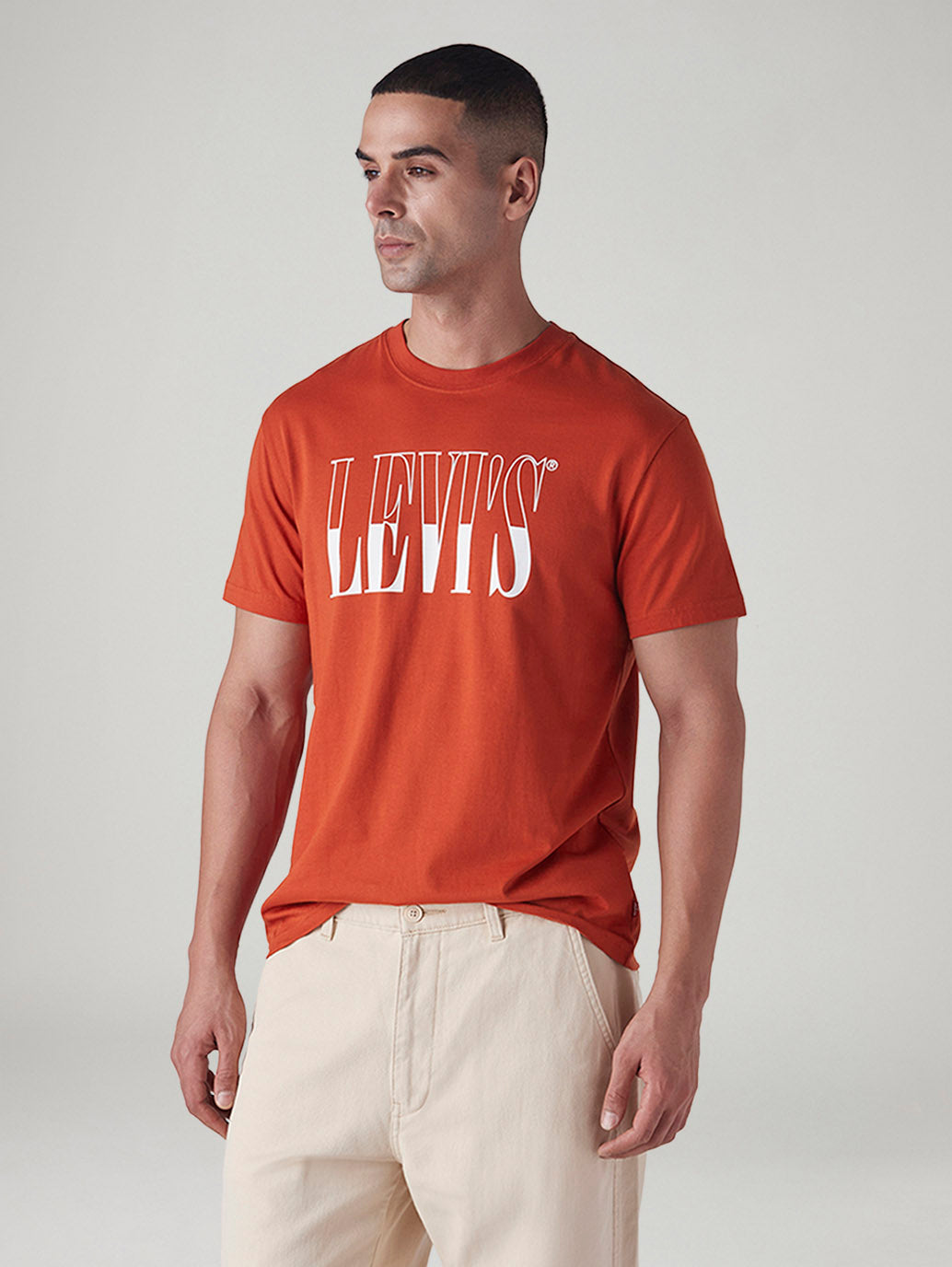 Men's Logo Printed Slim Fit T-Shirt