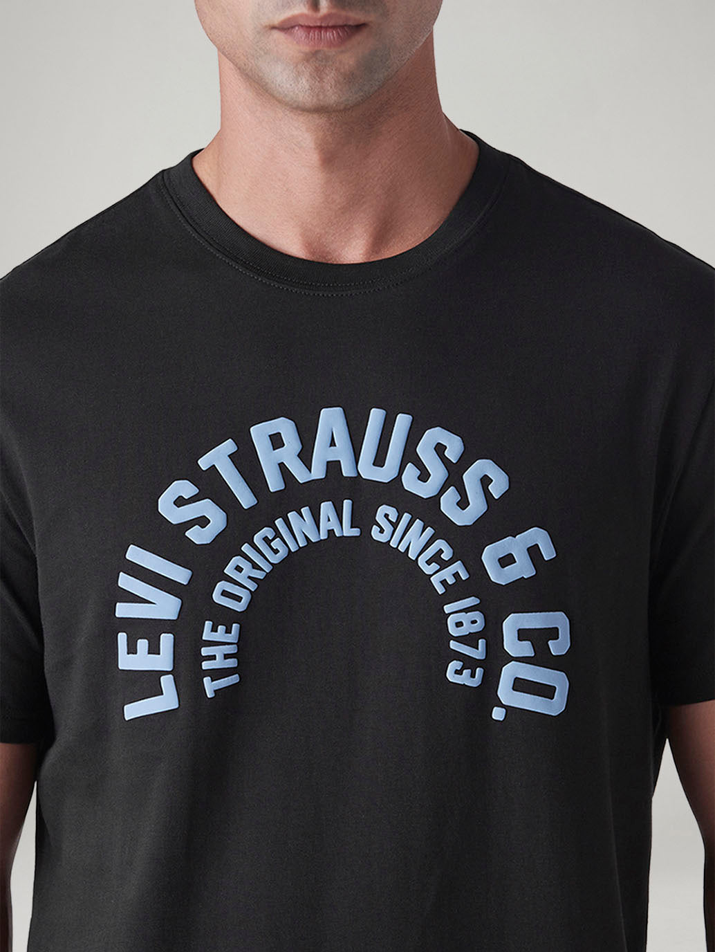 Men's Graphic Print Slim Fit T-Shirt - Detail View
