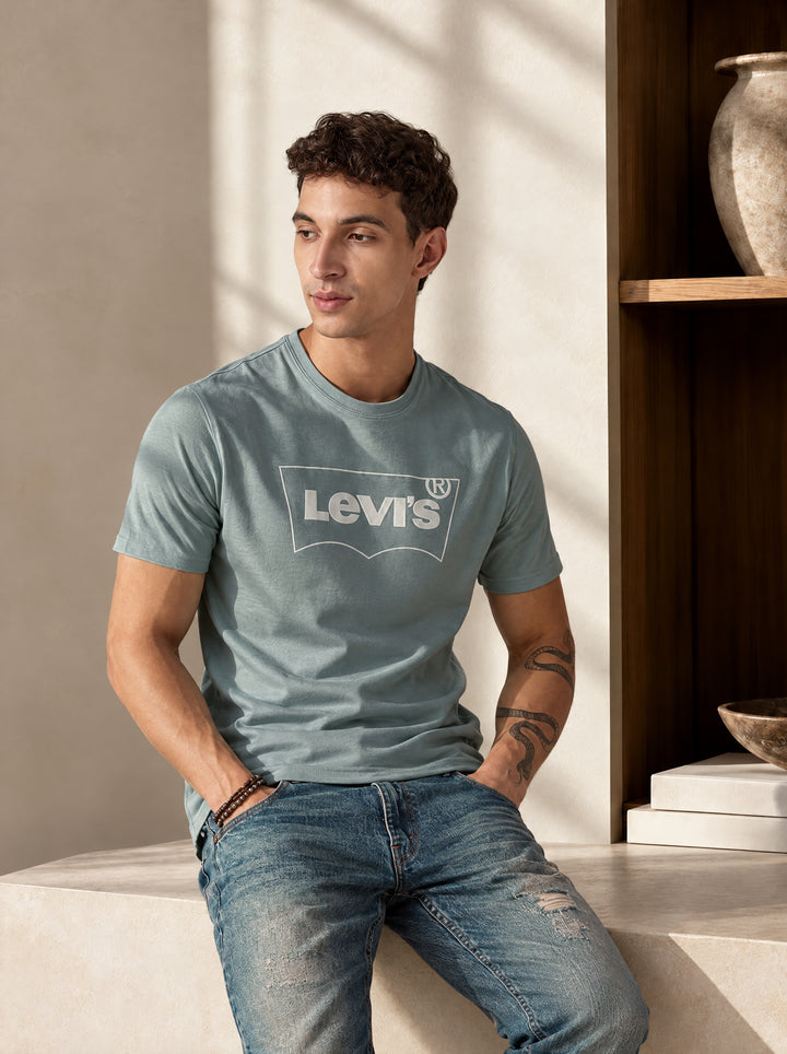 Men's Solid Round Neck Slim Fit Jersey T-Shirt