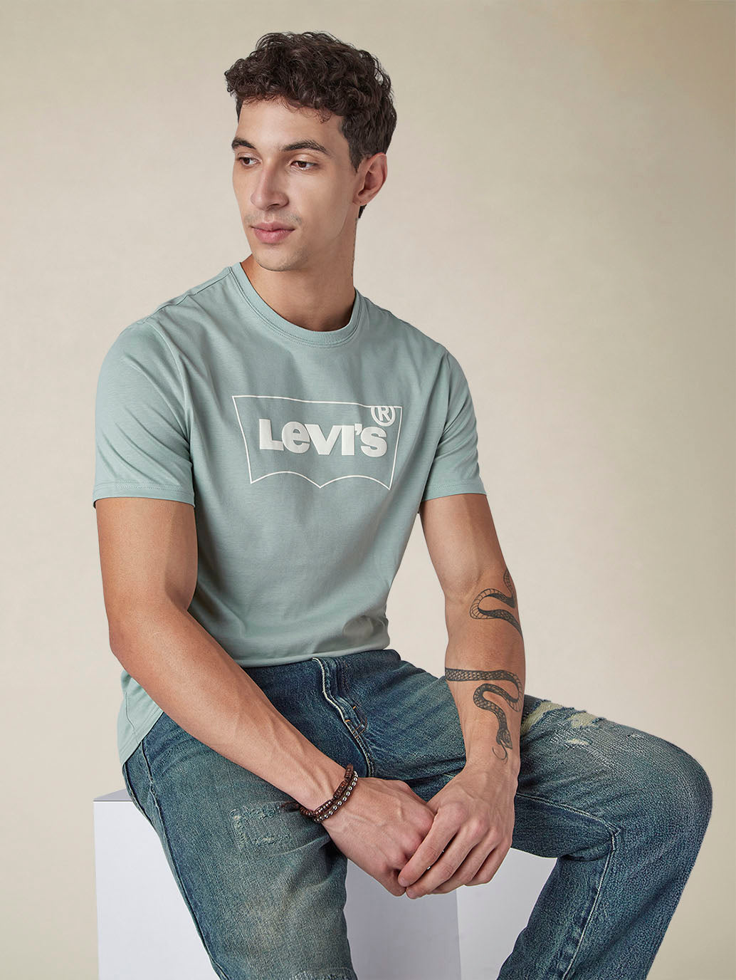 Men's Solid Round Neck Slim Fit Jersey T-Shirt