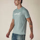 Men's Solid Round Neck Slim Fit Jersey T-Shirt - Side View
