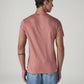 Men's Solid Round Neck Slim Fit Jersey T-Shirt - Back View