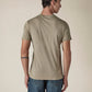 Men's Solid Round Neck Slim Fit Jersey T-Shirt - Back View