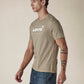 Men's Solid Round Neck Slim Fit Jersey T-Shirt - Side View