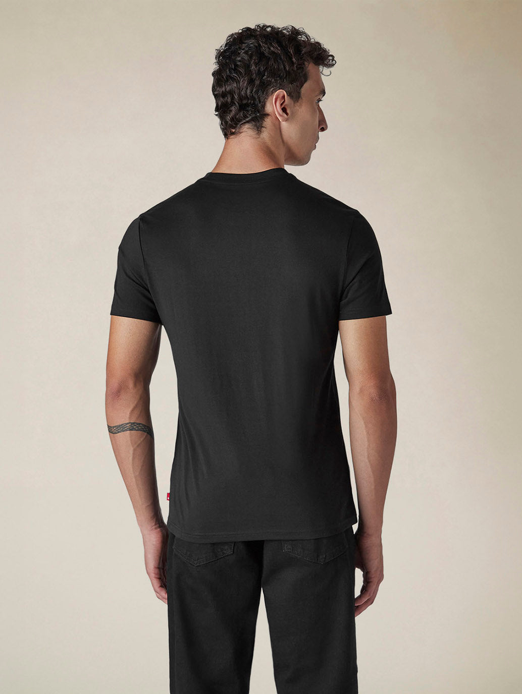 Men's Solid Round Neck Slim Fit Jersey T-Shirt - e41ebb24-535b-4802-be3f-8e0731eaff58 View