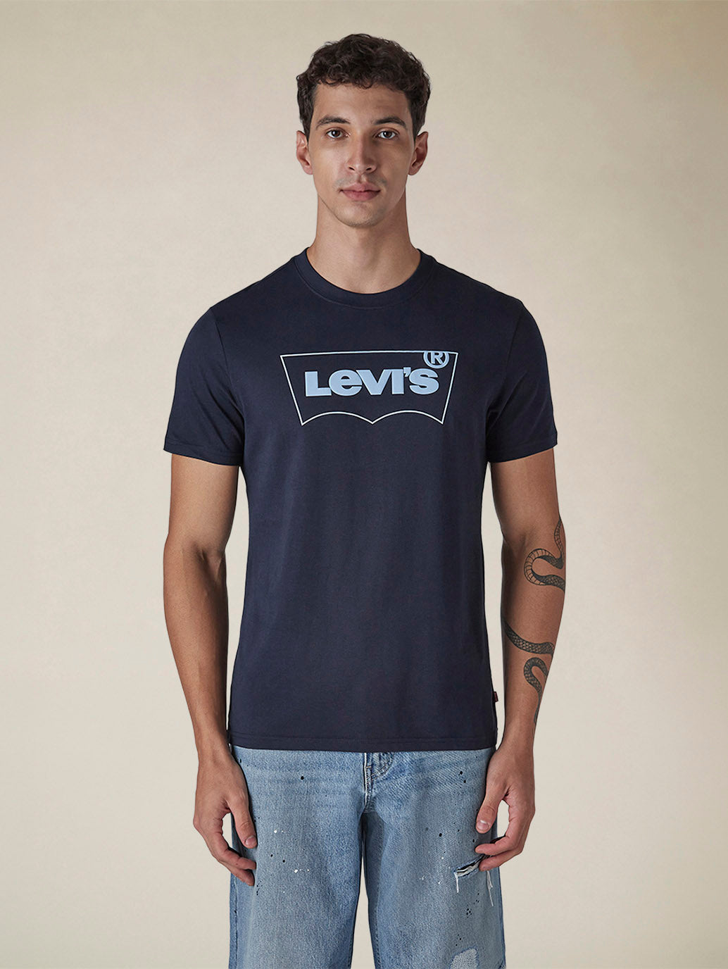 Men's Solid Round Neck Slim Fit Jersey T-Shirt - a9061f71-f4a5-4fa4-af79-51a149deef1e View