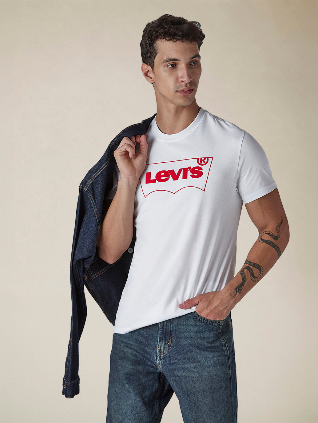 Men's Solid Round Neck Slim Fit Jersey T-Shirt - 779ecc7b-0f51-480e-b315-d3db777deb12 View
