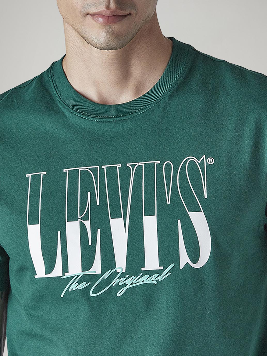 Men's Typography Printed Slim Fit Jersey T-Shirt - 20 View