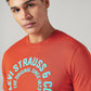 Men's Solid Slim Fit Jersey T-Shirt - Detail View