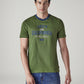 Men's Typography Printed Slim Fit Jersey T-Shirt - Front View