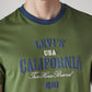 Men's Typography Printed Slim Fit Jersey T-Shirt - 20 View