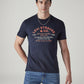 Men's Typography Printed Slim Fit Jersey T-Shirt - Styleshot View