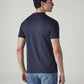 Men's Typography Printed Slim Fit Jersey T-Shirt - Back View