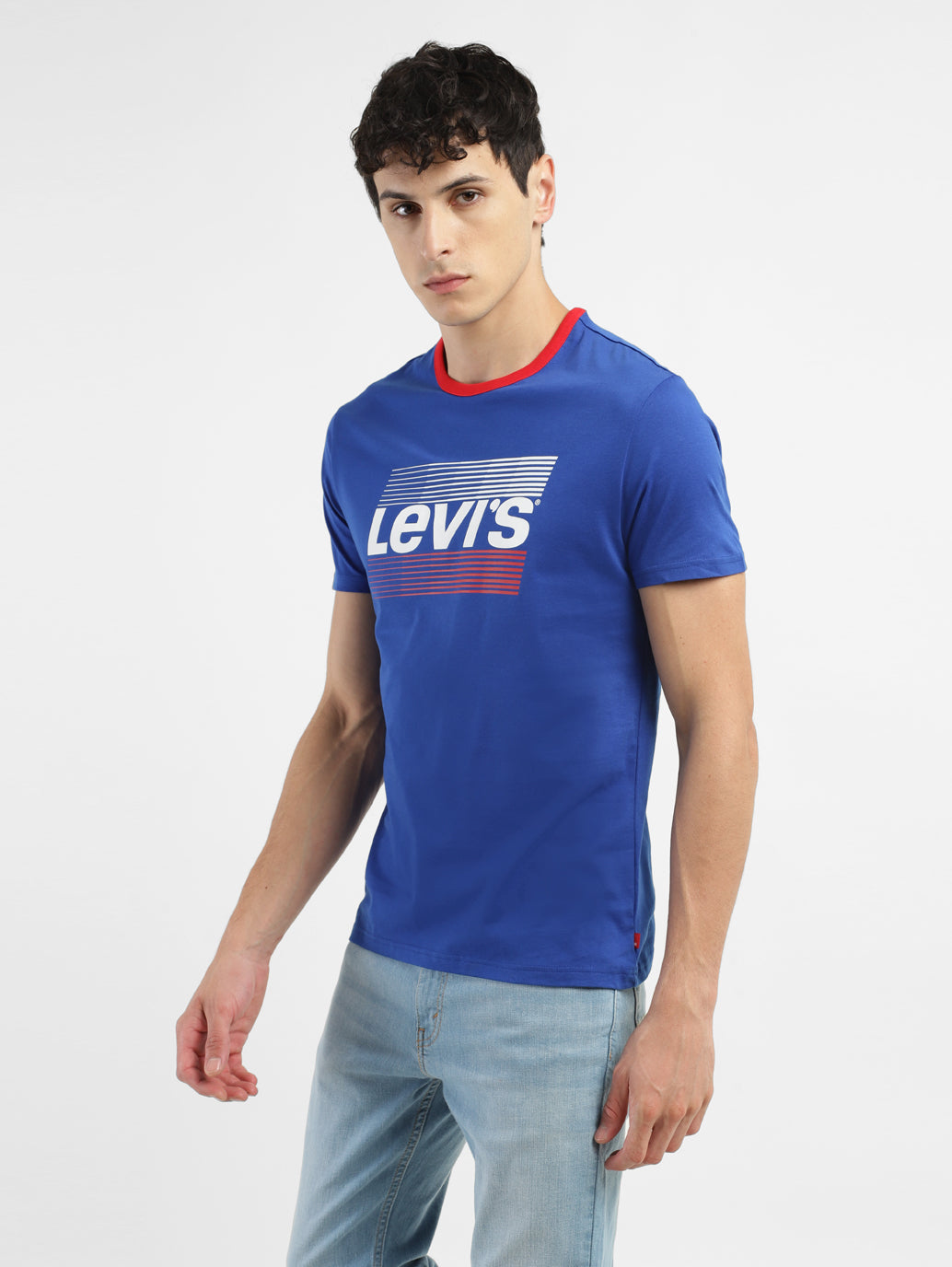 Men's Brand Logo Slim Fit T-shirt