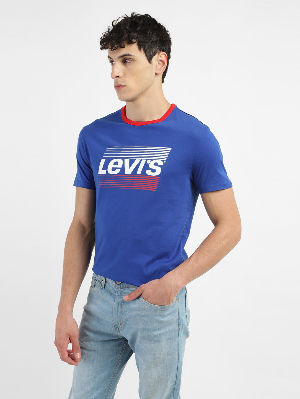 Men's Brand Logo Slim Fit T-shirt