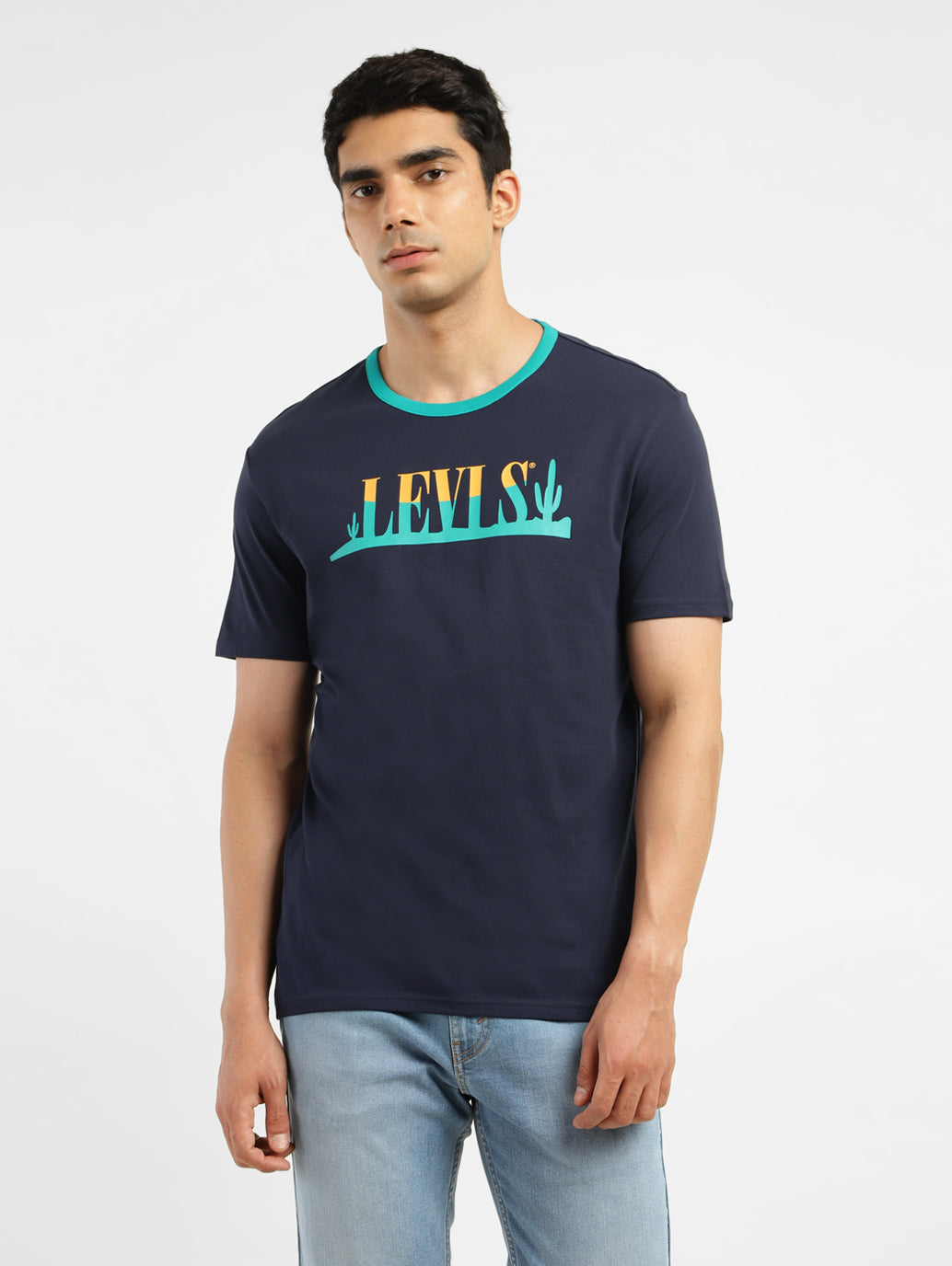 Men's Brand Logo Slim Fit T-shirt