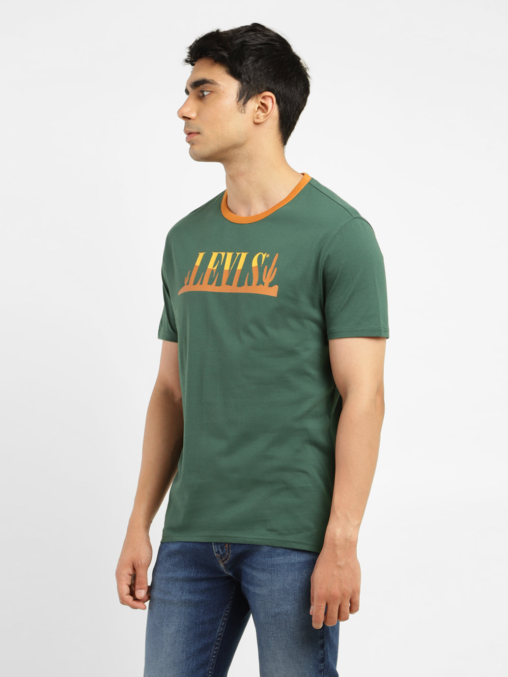 Men's Brand Logo Regular Fit T-shirt