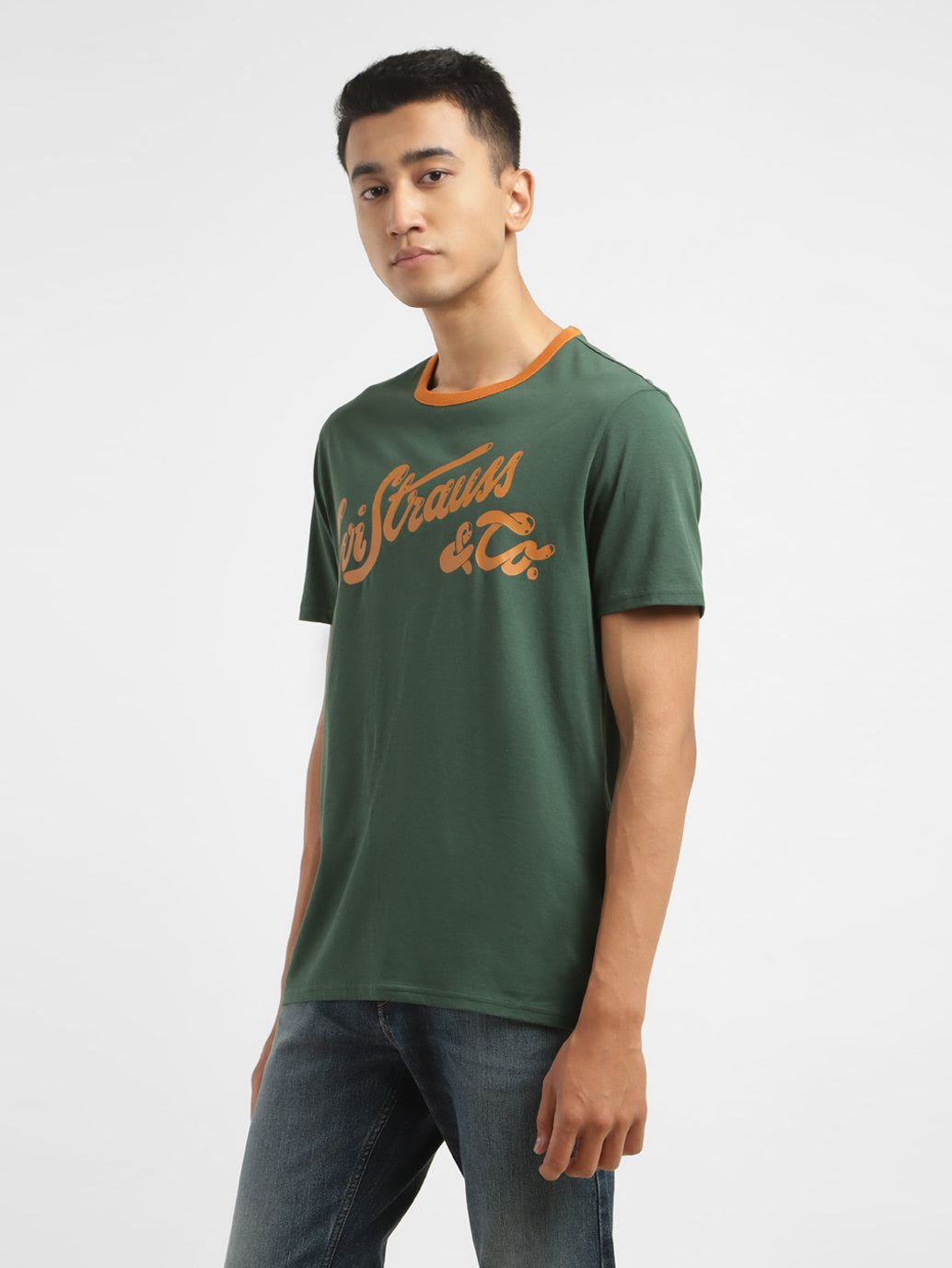 Men's Brand Logo Crew Neck T-shirt