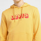 Men's Brand Logo Yellow Hooded Sweatshirt