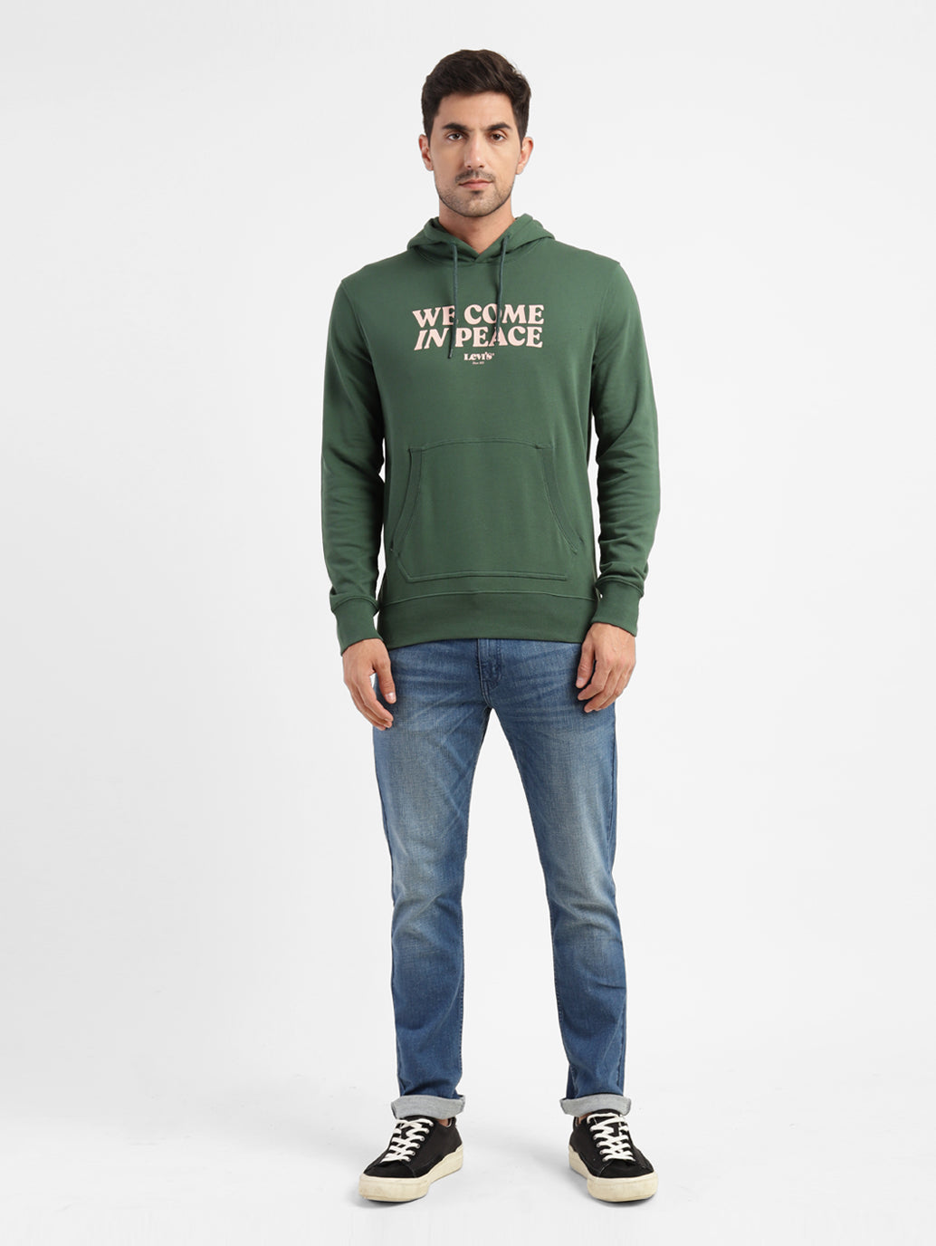 Men's Printed Hooded Sweatshirt