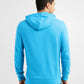 Men's Printed Hooded Sweatshirt Blue