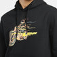 Men's Graphic Black Hooded Sweatshirt