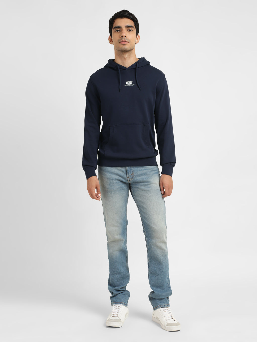 Men's Solid Hooded Sweatshirt