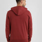 Men's Solid Hooded Sweatshirt Red