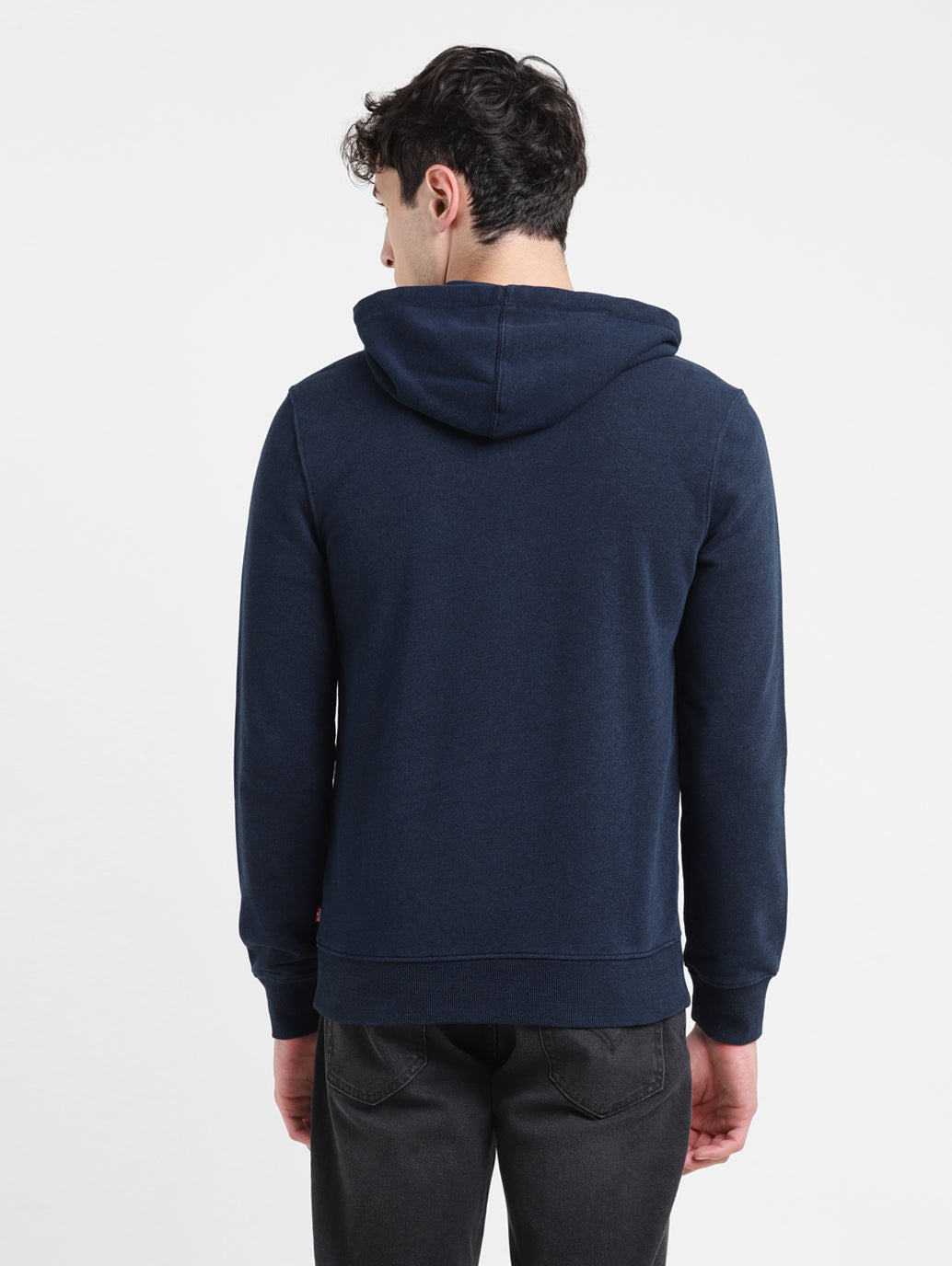 Men's Solid Blue Hooded Sweatshirt – Levis India Store