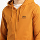 Men's Solid Brown Hooded Sweatshirt
