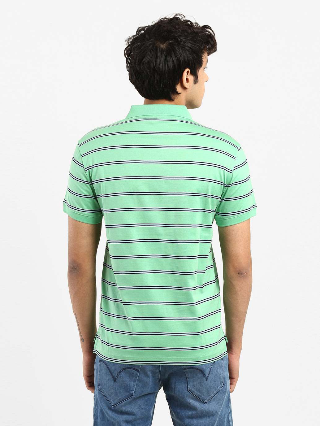 Men's Striped Polo T-shirt