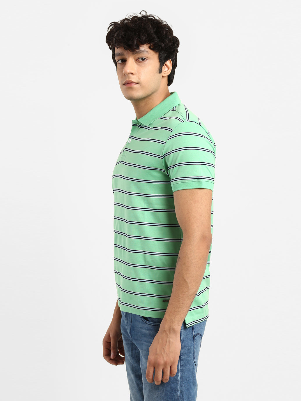 Men's Striped Polo T-shirt