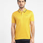 Men's Solid Polo T-shirt Yellow