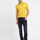 Men's Solid Polo T-shirt Yellow