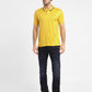 Men's Solid Polo T-shirt Yellow