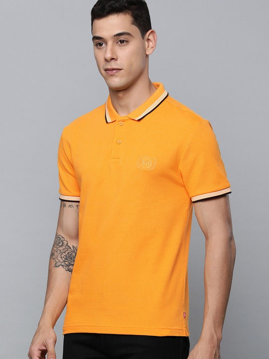 Men's Solid Polo T-shirt